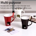 thumbnail image 4 of TISHITA Fondue Mug Chocolate Melting Cup Coffee Cup Butter Melt Pot 130ml Candy Hot Pot for Dessert Home Anniversary Birthday Cooking red, 4 of 9