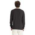 thumbnail image 3 of Hanes Unisex Garment Dyed Long Sleeve Cotton T-Shirt New Railroad Grey M, 3 of 8