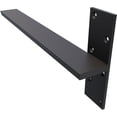 thumbnail image 5 of Ekena Millwork 2 1/2"W x 20"D Floating Steel Heavy Duty Wall Mount, Powder Coated Black, 5 of 10