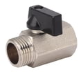 thumbnail image 1 of Ball Type Gas Valve, Male Female Thread Thicken Brass Sandblasting For Household Tap Water, 1 of 8