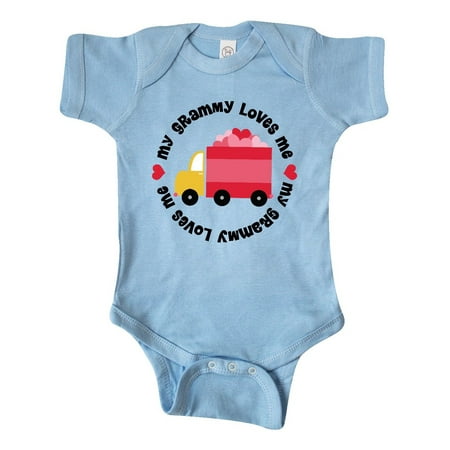 

Inktastic Grammy Loves Me grandchild Gift Baby Boy or Baby Girl Bodysuit