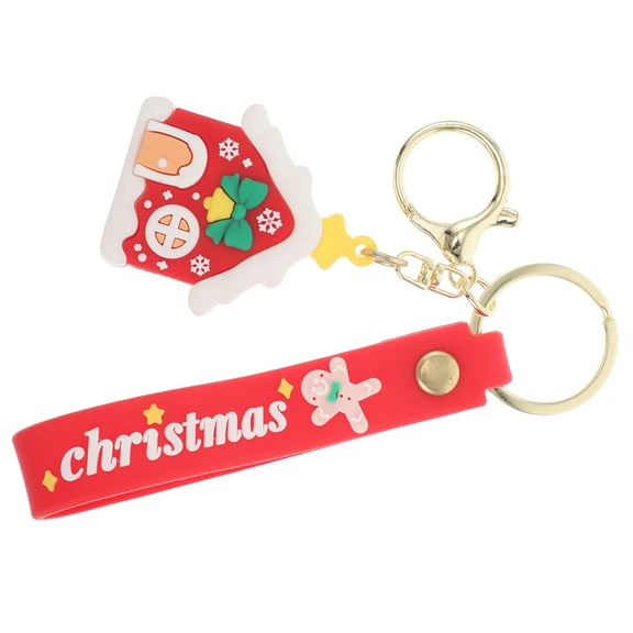 Doll Keychain Merry Christmas Ring Bag Decoration Keychains Ornaments Vintage