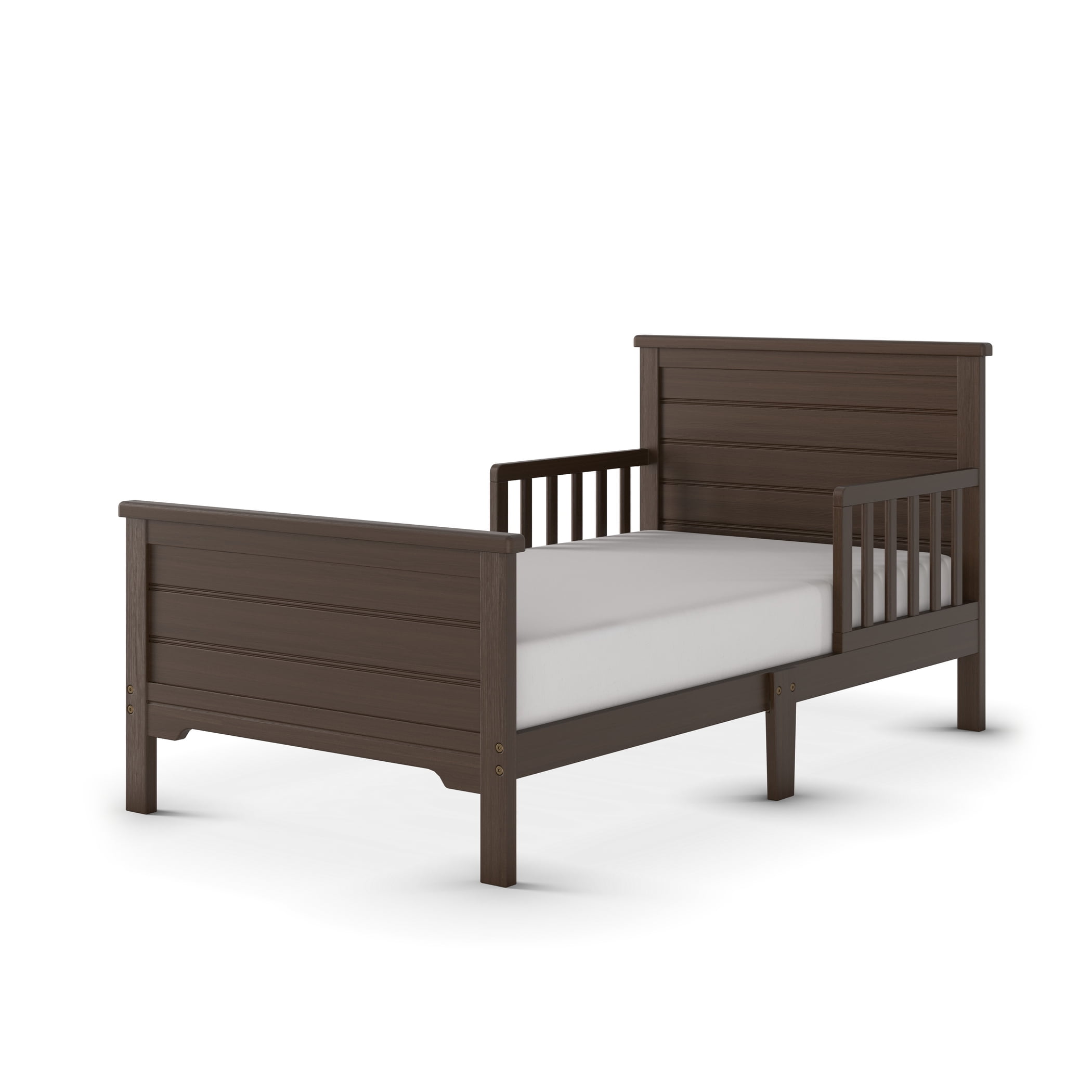 Child Craft Forever Eclectic Woodland Toddler Bed with Rails, Brushed Truffle