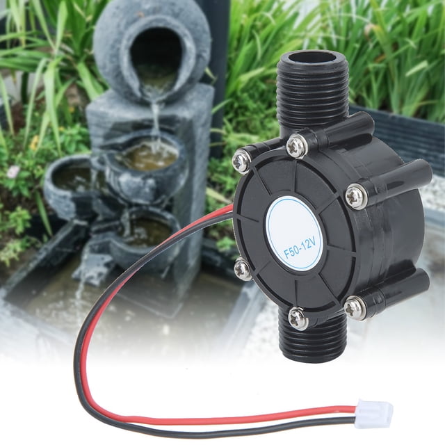 Generador de turbina de agua de CC 12 V 10 W Jadeshay Microgenerador de agua Negro