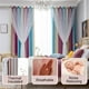 thumbnail image 3 of UKAP Ojales Blackout Cortina de ventana Aislamiento térmico Habitación Panel de cortina de oscurecimiento Doble capa Hueco Estrella Niños Tratamientos de ventana Cortinas de ventana, 3 of 8