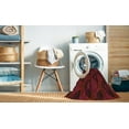 thumbnail image 2 of Ahgly Company Machine Washable Indoor Round Transitional Night Red Area Rugs, 5' Round, 2 of 7