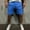 Blue Athletic Shorts, variant on HOOMEUMY Men's Summer Shorts Drawstring Elastic Waist Breathable Quick Dry Solid Color Beach Shorts with Pockets Blue XXL