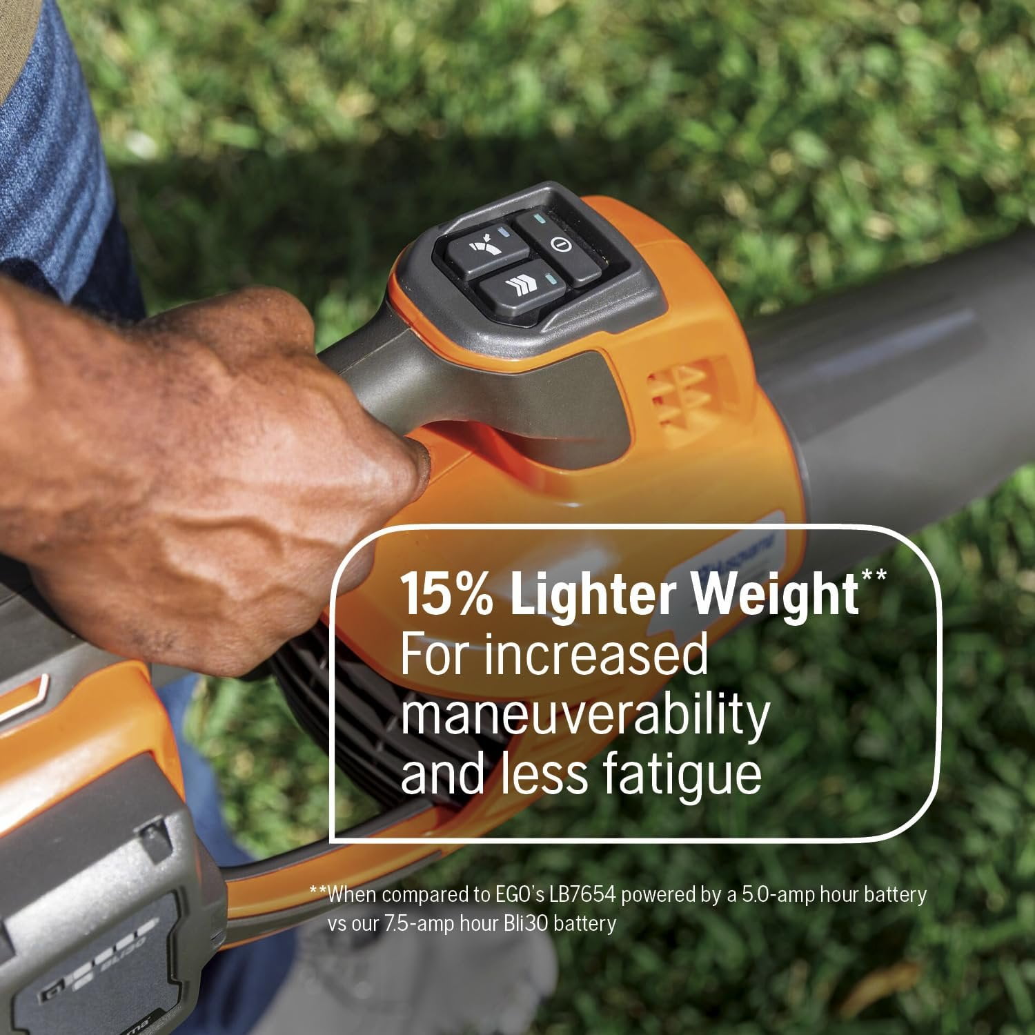 Husqvarna Leaf Blaster 350iB Battery Powered Cordless Leaf Blower, 200-MPH 800-CFM Blower with Brushless Motor and Quiet Operation, 40V Lithium-Ion 7.5 Ah Battery and Charger Included, 970569904