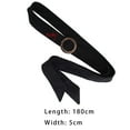 thumbnail image 2 of Segolike Women Wool Overcoat Waist Belt Replacement Belt, Waistband Trendy Waist Tie Coat Belt Wide Waist Belt for Woolen Coat Travel Black, 2 of 8