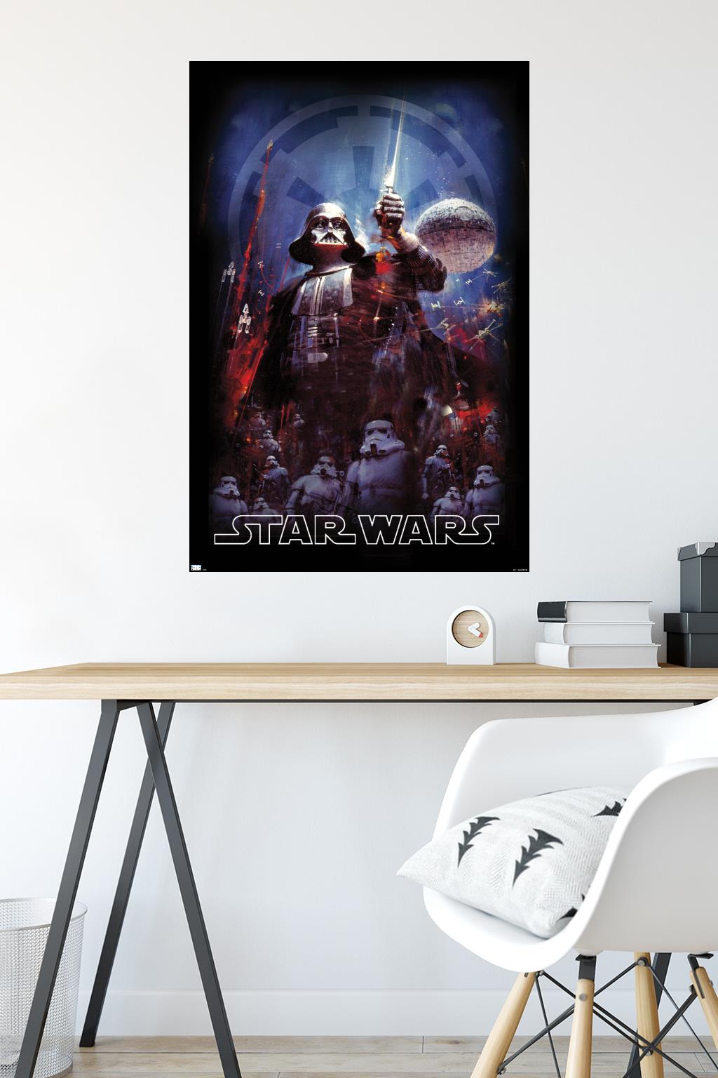 Star Wars: Empire Strikes Back - Empire Illustration Wall Poster, 22.375" x 34"