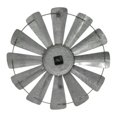 thumbnail image 3 of Galvanized Metal 26 inch Rustic Farmhouse Windmill Wall Clock - Windmill Wall Decor In Gray, 3 of 3
