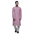 thumbnail image 1 of Atasi Ensemble Kurta-Pyjama Long en Coton pour Hommes, Kurta-Pyjama Décontracté de Designer, Vêtements, 1 of 5