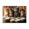 thumbnail image 2 of Cute Kittens Drinking Milk 1000 Piece Jigsaw Puzzle 19x27in, 2 of 4