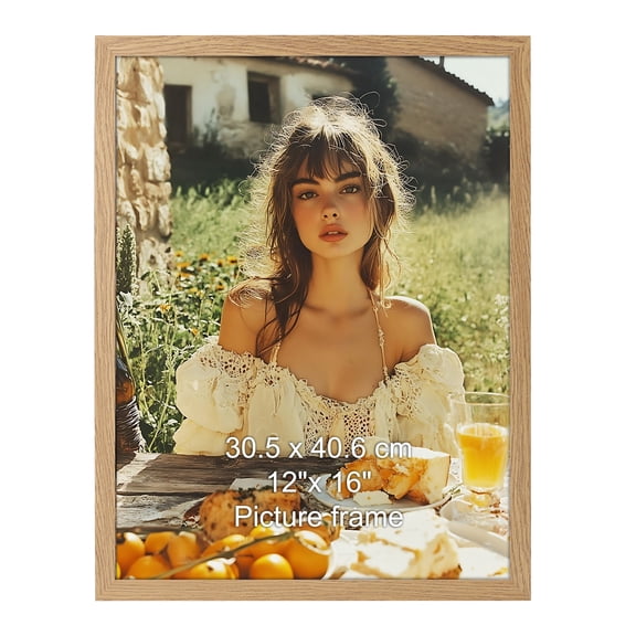 12x16 Picture Frame for Wall Gallery Photo Display, Single, Brown