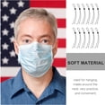 thumbnail image 3 of OULII 12 Pcs Protège-Masque Lanière Polyester Noir pour Masque Facial Durable Rentrée Scolaire, 3 of 8