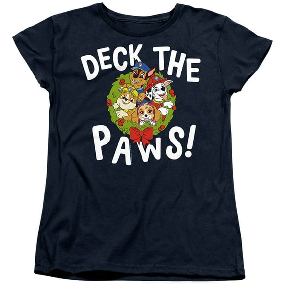 Paw Patrol Christmas Deck The Paws Women's T Shirt