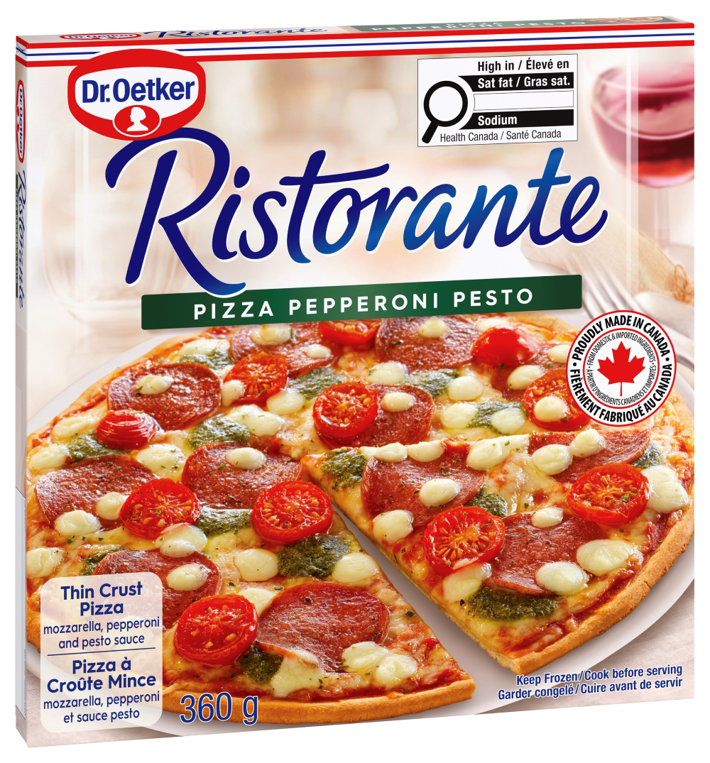 Dr. Oetker Ristorante Pepperoni Pesto Pizza, 360 g
