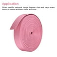 thumbnail image 4 of Flat Nylon Webbing Strap 1.5 Inch 25 Yards Pink for Backpack, Luggage-rack, 4 of 7