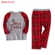 thumbnail image 1 of Bewildely Pijama de Navidad para padres e hijos, traje de manga larga con estampado de pantalones superiores, ropa de dormir para hombres Kits de decoración para fiestas Mujeres S Bewildely HA001372-06, 1 of 6