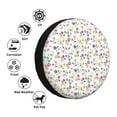 thumbnail image 4 of Susaid Summer Floral Print Water Proof Spare Tire Cover Wheel Tire Dust-proof Cover Fit Trailer, RV, SUV and Many Vehicle-16 inch, 4 of 6