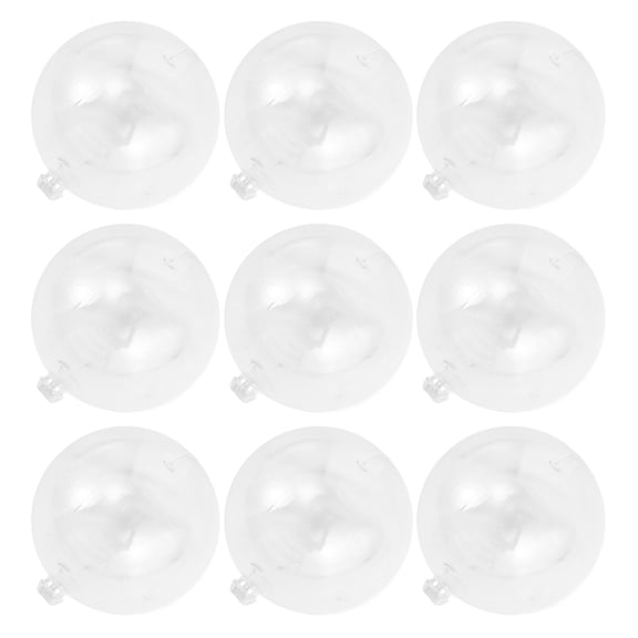 ELAYARD Set of 25 Transparent Clear Plastic Christmas Ornaments for Xmas Tree Holiday Decoration