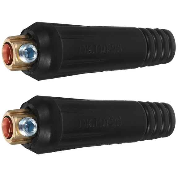 HOMEMAXS 1 Set Quick Connector Welding Cable Connector For Electric Welding Machine (with Sleeves)