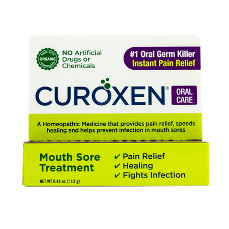 CUROXEN Natural & Organic Mouth Sore Treatment 0.42 (Best Over The Counter Treatment For Mouth Ulcers)
