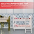 thumbnail image 4 of LAMIRO 1:12 Wooden Doll Bunk Bed with Ladder - Miniature Furniture, 4 of 4