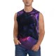 thumbnail image 1 of Fotbe Galactic Wolf Stare Men's Camiseta sin Mangas Estampada para Hombres, Playera Casual para Gimnasio, Entrenamiento, Playa-Medium, 1 of 7