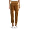 thumbnail image 3 of Time and Tru Women's Plush Velour Joggers, 3 of 5