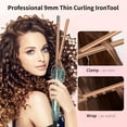 KIPOZI Professional 3/8" Small Hair Curling Wand, Small Barrel Curling