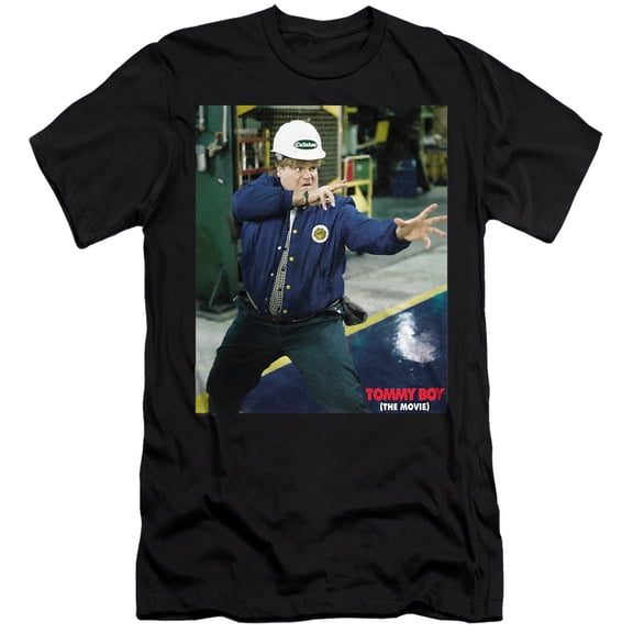 Tommy Boy Speed and Reflexes Unisex Adult Canvas Brand T Shirt, Black, Large