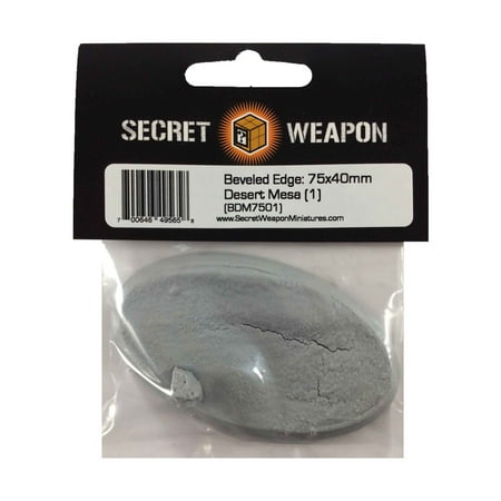 Secret Weapon Miniatures 75x40mm Beveled Base - Desert Mesa New