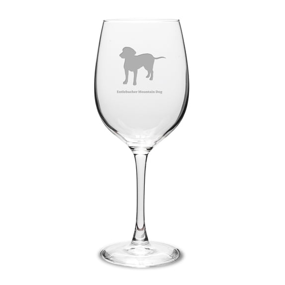 Entlebucher Mountain Dog 16 oz Classic White Wine Glass