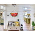 thumbnail image 3 of Eveokoki Watermelon Door Sign Hello Summer Door Hanger Wood Front Door Wreath Decor Wall Hanging Housewarming Gift Home Decor, 3 of 5
