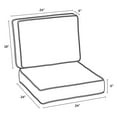 thumbnail image 4 of Arden Selections Modern Acrylic Outdoor Deep Seating Cushion Set 24 x 24, Caliente Red, 4 of 6