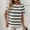 Pink, variant on Womens Summer Tops 2025 Crewneck Short Sleeve Striped T Shirts Casual Loose Lightweight Color Block Basic Tee