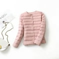 thumbnail image 1 of Pinghu down jacket  round neck thin lightweight solid color simple white duck down women‘s liner lightweight down jacket, 1 of 7