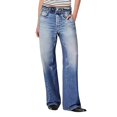 thumbnail image 2 of IDALL Jeans for Women Baggy Jeans Womens Pull On Jeans Stretch High Waisted Elastic Waist Jeans For Women Baggy Straight Wide Leg Denim Pants Wide Leg Jeans Barrel Jeans Women Light Blue 2XL, 2 of 9