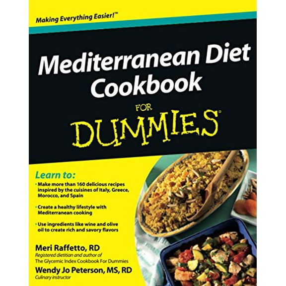 Pre-Owned Mediterranean Diet Cookbook For Dummies Paperback