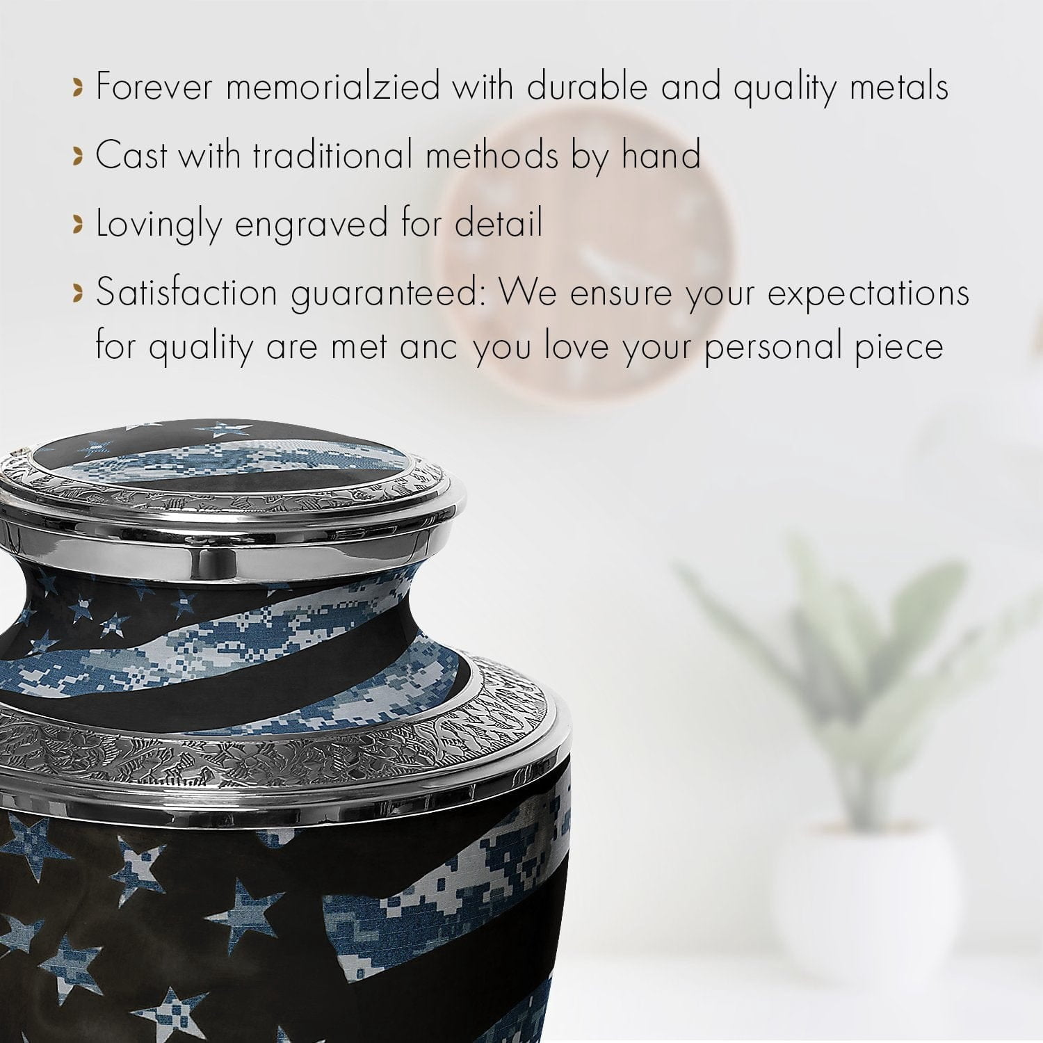 Blue Camouflage Flag Military Cremation Urns for Human Ashes Adult Urns for Cremation Ashes Urns for Adult Cremation Ashes Urns for Ashes Cremation Urns for Human Ashes Small Keepsake