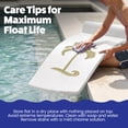 thumbnail image 6 of TRC Recreation Sunsation 1.75" Foam Pool Float Lounger w/ Headrest, 2 Pack, White/Bronze, 6 of 7