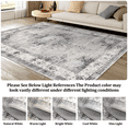 thumbnail image 3 of Washable Area Rugs for Living Room, Vintage Medallion Floor Carpet with Non-Slip Backing, Low Pile Floor Mat for Home Office Bedroom Dining, 3 of 5