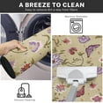 thumbnail image 5 of Paisley Floral Kitchen Rugs and Mats Non Skid Washable Set of 2, Vintage Ethnic Flower Kitchen Floor Mats, Abstract Kitchen Runner Rug, Purple Kitchen Decor, 5 of 6