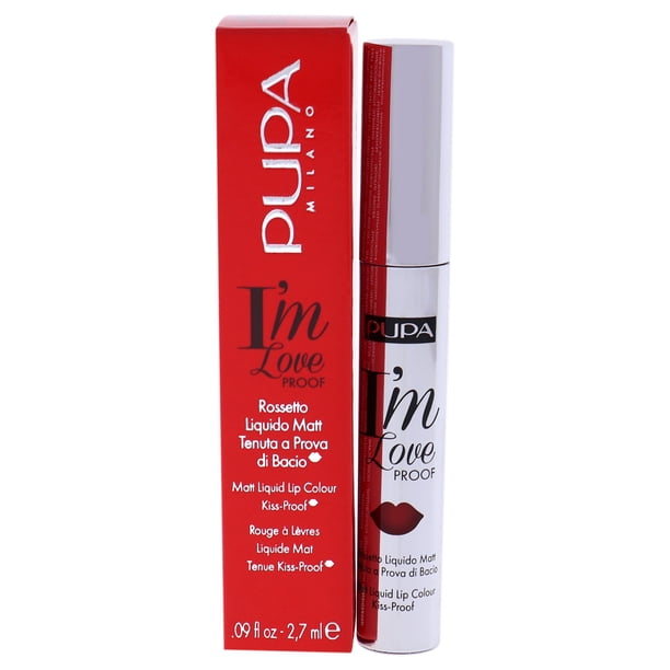 Pupa Milano Lápiz labial Color de labios líquido mate I Am Love Proof - 010 Fire Red 0.09 oz Pupa Milano Lápiz labial 0.09 oz
