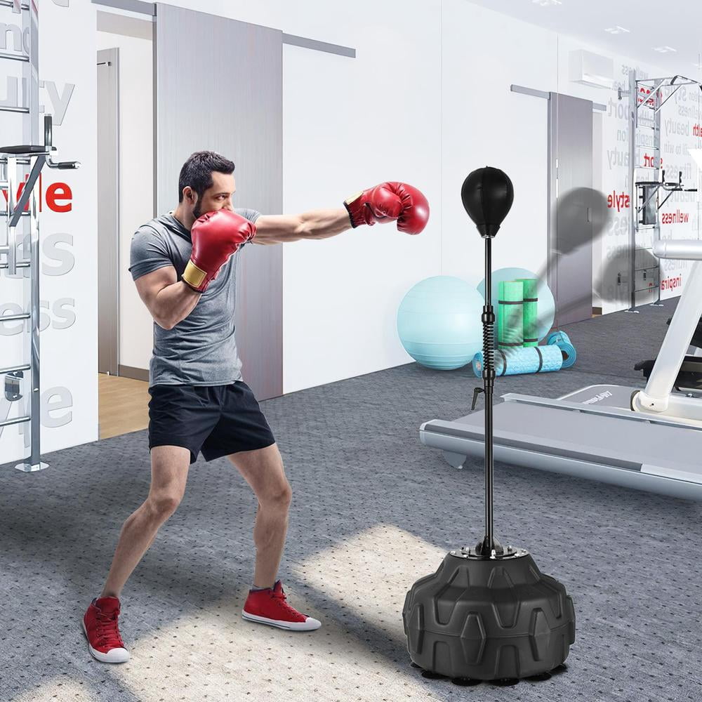 AIHOME Punching Bag for Adults Height Adjustable Floor Punching Bag Speed Ball Floor Standing Boxing Equipment for Fitness Training Home Gym intensely