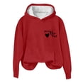 thumbnail image 6 of Levmjia Womens Hooded Sweatshirt Casual Printed Long Sleeve Tops Work Holiday Travel Home Soft Comfortable Breathable Pullover Daily Wear, 6 of 6