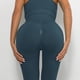 thumbnail image 5 of Pantalones de yoga elásticos de cintura alta para mujer - Leggings opacos con cintura en forma de V y efecto fruncido en los glúteos, 5 of 6