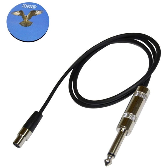 HQRP 4-Pin Mini Connector (TA4F) to 1/4-Inch Connector Adapter Cable compatible with Anchor 6000-14P Audio Cable Adapter Replacement fits WB-6000, WB-7000, WB-8000 plus HQRP Coaster