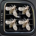 thumbnail image 1 of Ambientadores para coche Xinjincang con clip para rejilla, abeja de cristal, 4 piezas, 1 of 7